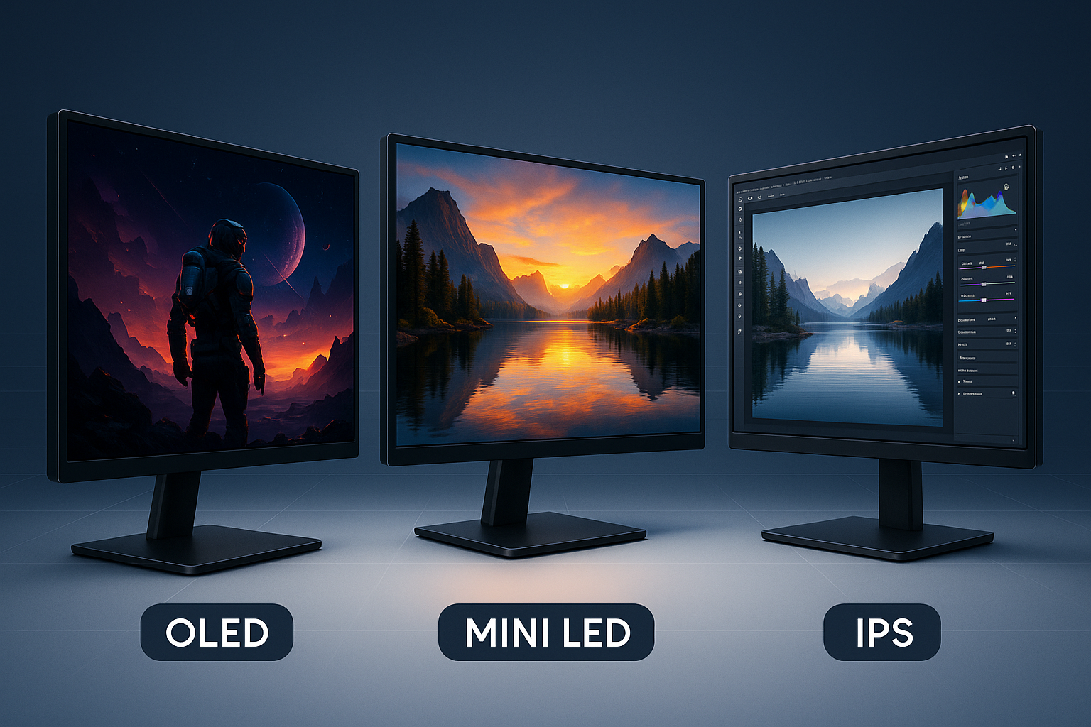 OLED vs Mini LED vs IPS: Which Premium Monitor is Right for Your Workflow or Gameplay?