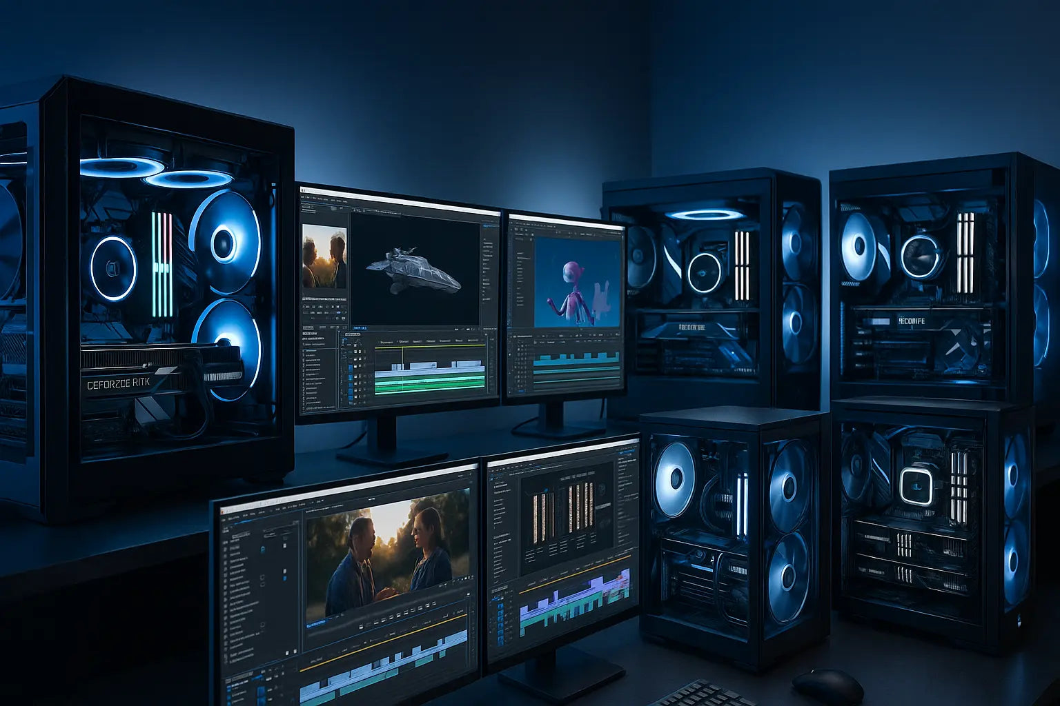 Creating Without Limits: Best Custom PC Builds for Video Editing, 3D Rendering and Animation