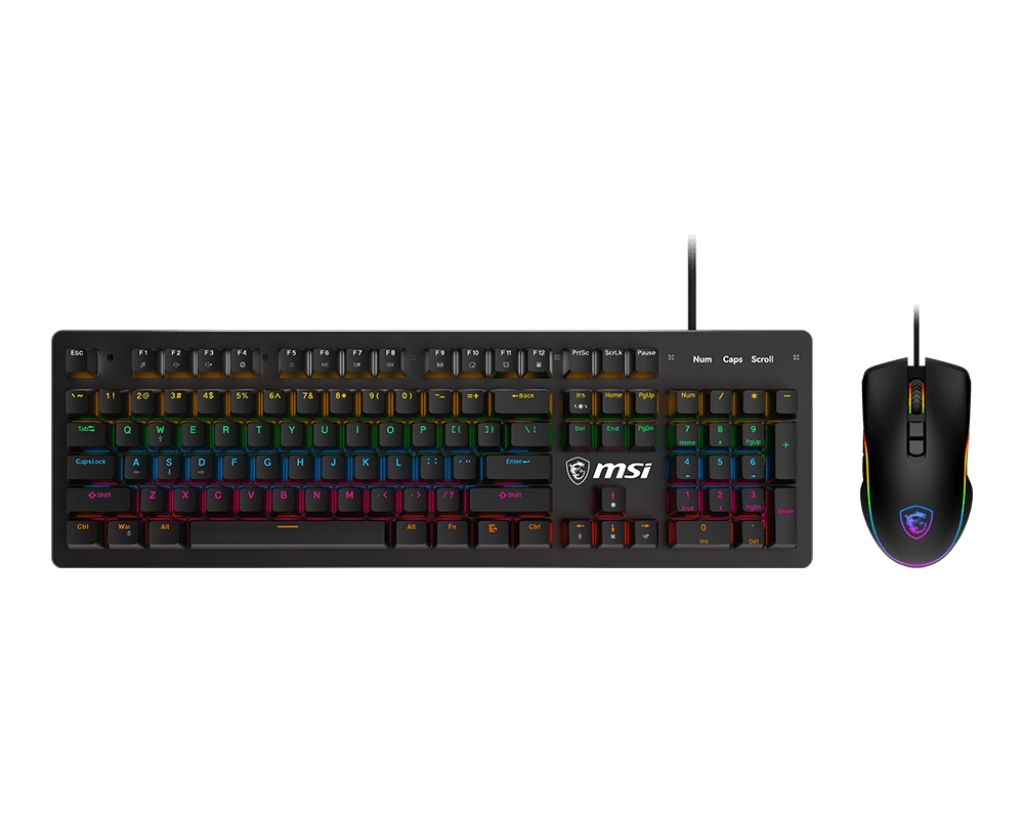 COMBO PACK MSI FORGE GK300 GAMING KEYBOARD & MOUSE