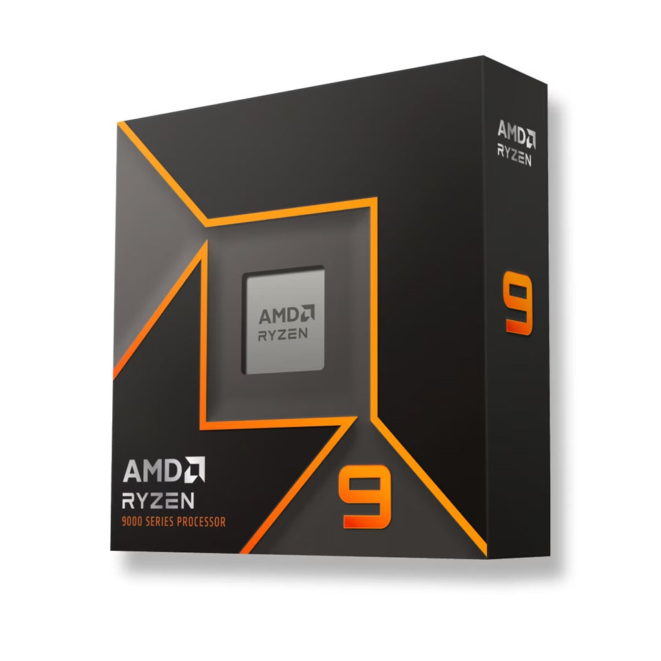 AMD Ryzen 9 9950X, 16 Core/32 Threads, 170 Watt, (Base: 4.3GHz, Boost: 5.7GHz / 81MB Cache / AM5 No Heatsink Fan / Granite Ridge)