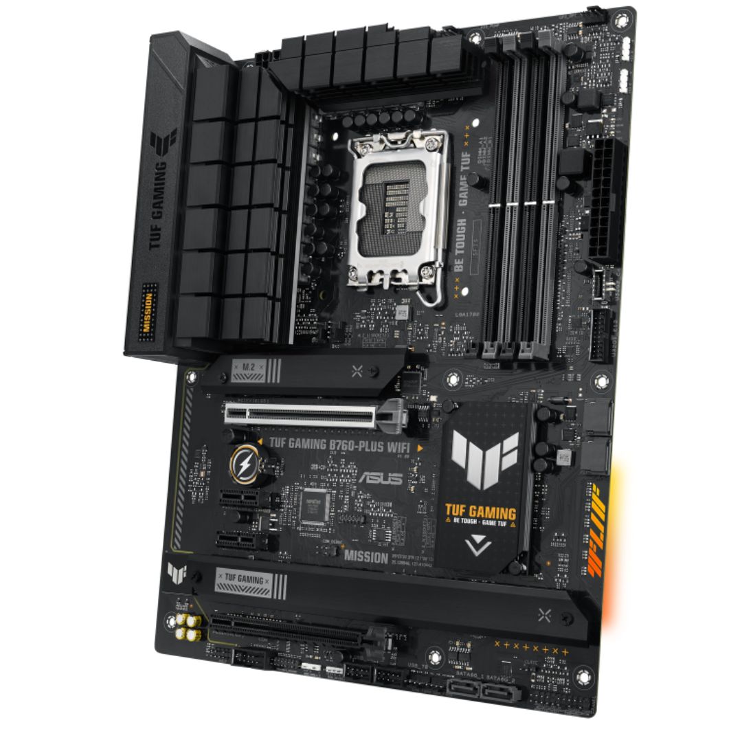 ASUS B760 TUF GAMING B760-PLUS WIFI Intel LGA 1700 ATX Motherboard 128GB,DDR5,1xPCIe 5.0 x16, 3xM.2,4 xSATA,1xHDMI,1xDP,1xVGA.2.5Gb Ethernet