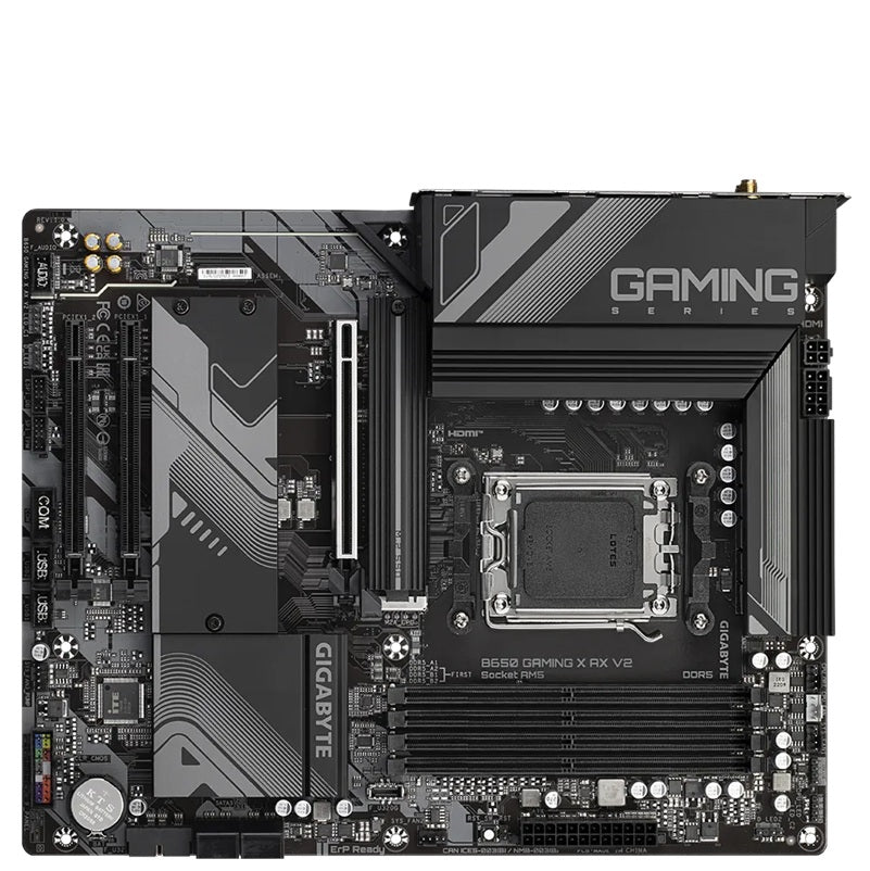 Gigabyte B650 GAMING X AX V2 AMD AM5 ATX Motherboard 4x DDR5~128GB,2x PCIe x16, 3x M.2, 4x SATA 6, 4x USB 3.2, 1x USB-C, 3x USB 2.0